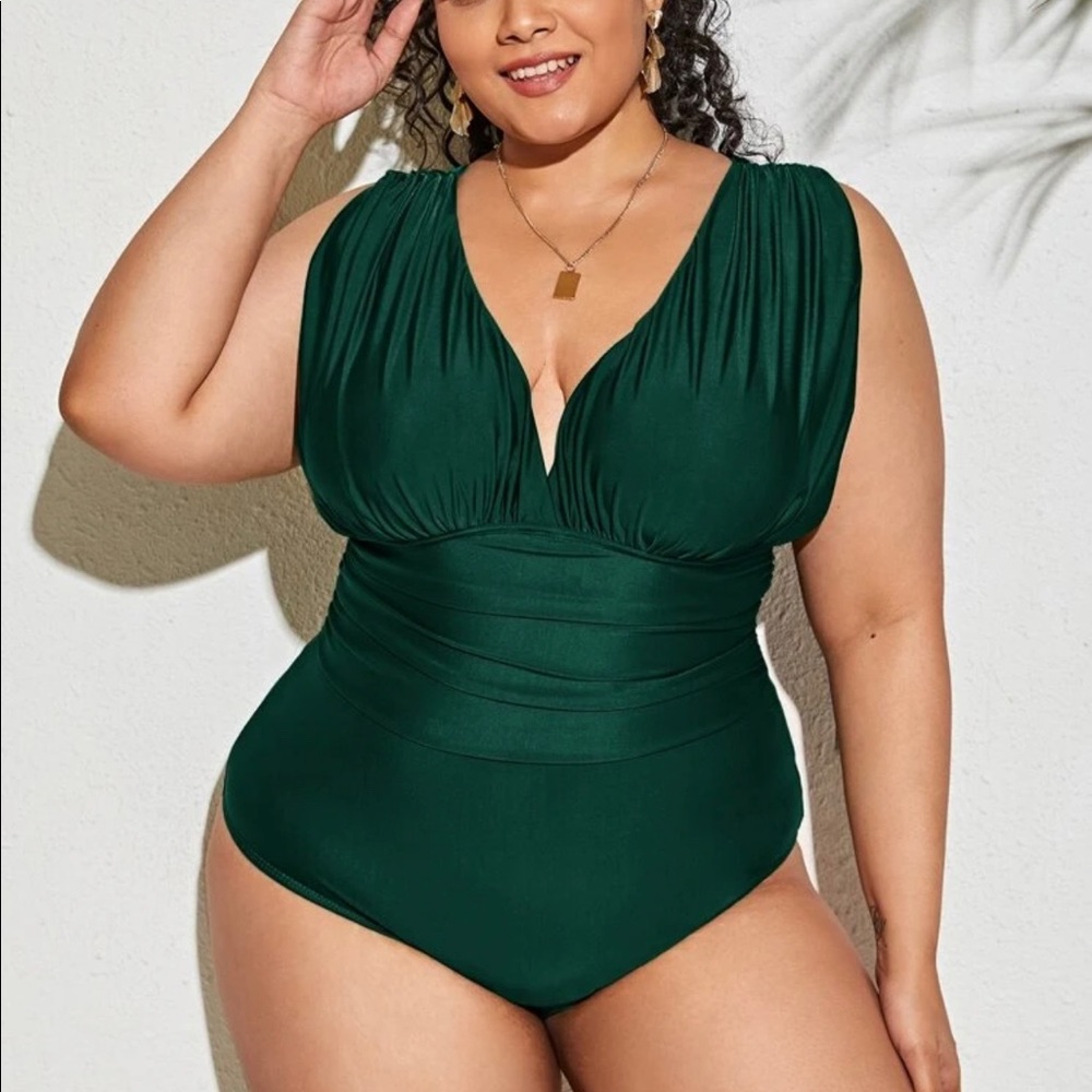 SHEIN Emerald Green Bathing Suit XL